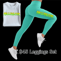 Mint & White Leggings Set