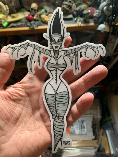 Image of NEW! Mummy ghoul       - STICKER  