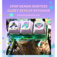 Image 1 of kpop demon hunters keycap fidget clicker set