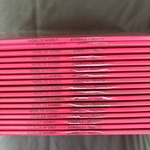 Image of WORLDS WORST "American Muscle" (Ruby Red Vinyl) **COSMETICALLY FLAWED**