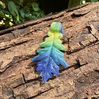 Image 1 of Ombre Oak Leaf Pendant