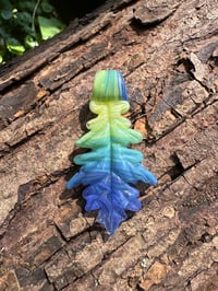 Image 2 of Ombre Oak Leaf Pendant