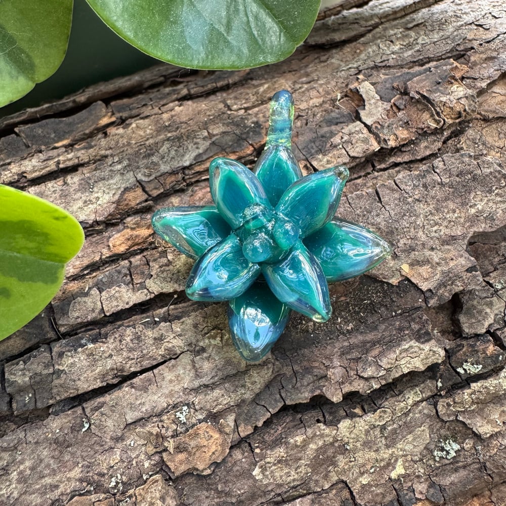 Aqua Succulent Pendant