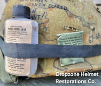 Image 10 of Vietnam USMC M-1 Helmet & 1965 Liner Mitchell Camo Cover. 1959 dated sweatband.