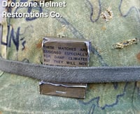 Image 10 of Vietnam M-1 Helmet & 1966 Liner Mitchell Camo Cover. 1967 Sweatband. LBJ's Hired Gun's. 