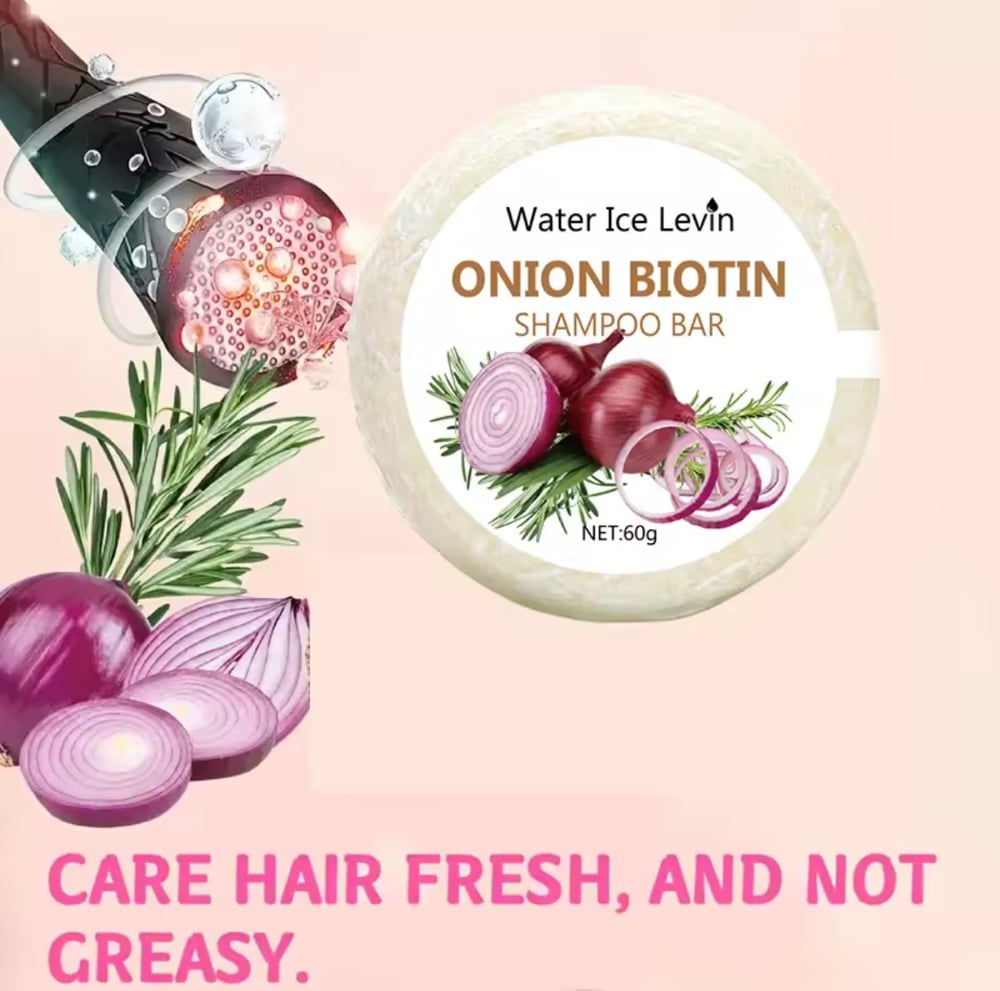 Image of Onion and Biotin Hair Shampoo Bar 