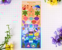 Image 1 of Beach Day Deco Sticker Sheet (+ TXT ver)