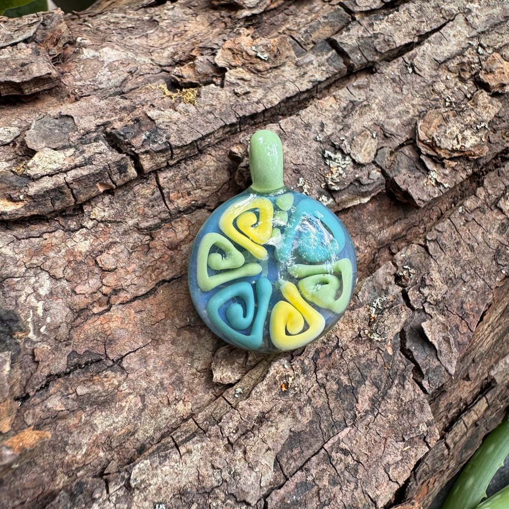 Blue Pastel Geo Pendant