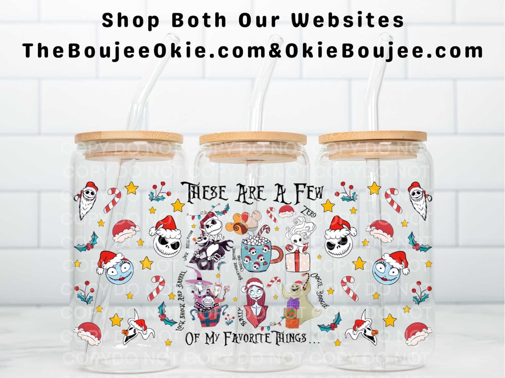 Image of NBC Jack Sally Christmas Favorite Things Uv Dtf Wrap W0665