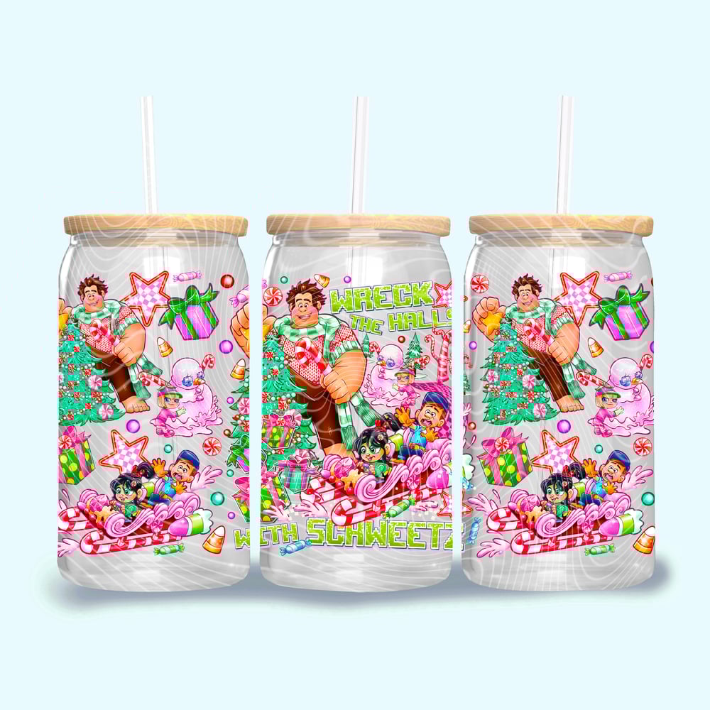 Image of Wreck The Halls Christmas Wreck It Ralph Uv Dtf Wrap W0689