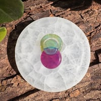 Image 5 of Sea Foam & Purple Circles Pendant