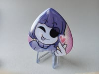 Heart-button pin "Core Frisk" 