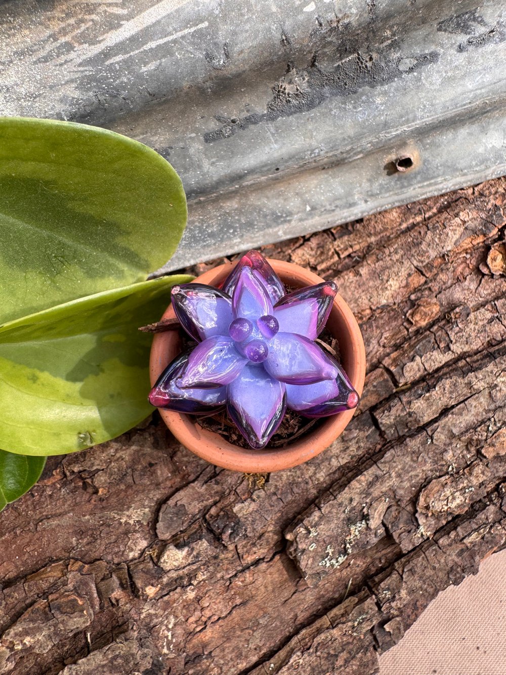 Purple Succulent Sulpture
