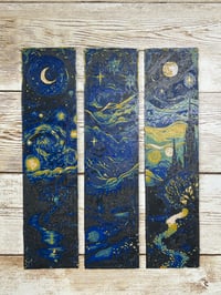 Image 4 of Starry Night Bookmark – Inspired by Van Gogh [1]
