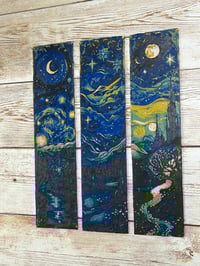 Image 5 of Starry Night Bookmark – Inspired by Van Gogh [2]