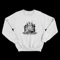 Skeleton Crewneck - Black on White