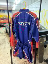 Image 2 of  Toyota Tecno Red white and blue coveralls "worn"
