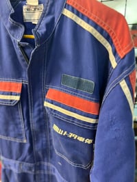 Image 3 of  Toyota Tecno Red white and blue coveralls "worn"