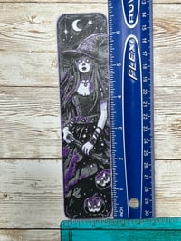 Image 4 of Spooky Witch Bookmark – Halloween Magic with Pumpkins & Bats 🧙‍♀️🎃🦇