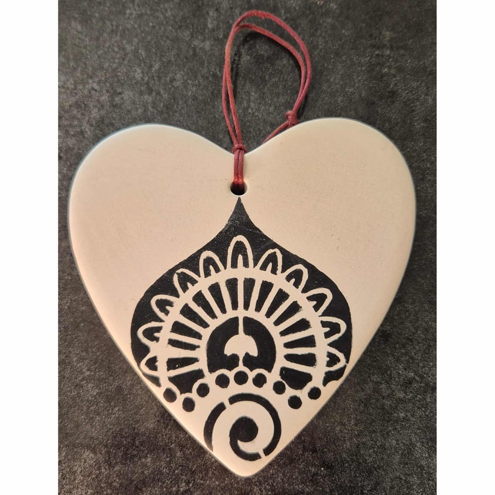 Image of Hanging Porcelain Hearts