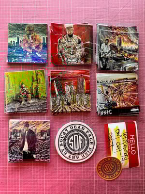 NO FACE STICKER PACK - 15+ STICKERS (TRADING CARD INCLUDED)