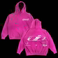 Dead Batteries Hoodie - Hot Pink