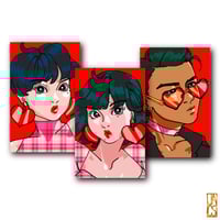 Image 1 of Glass Hearts Sticker(s)