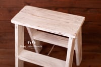 Image 12 of Wooden ladder white brown red 