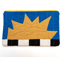 Image 2 of Spark Pouch Large- Cobalt and Mustard