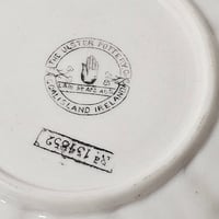 Image 6 of Scarce Antique Ulster Pottery Company Coalisland Parian Shell Trio c.1889