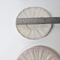 Image 10 of Scarce Antique Ulster Pottery Company Coalisland Parian Shell Trio c.1889