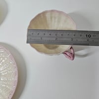 Image 11 of Scarce Antique Ulster Pottery Company Coalisland Parian Shell Trio c.1889