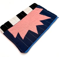 Image 1 of Spark Pouch Large- Navy and Salmon pink