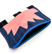 Image 3 of Spark Pouch Large- Navy and Salmon pink