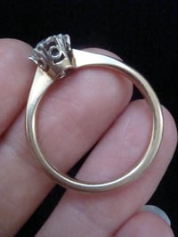 Image 2 of Edwardian 18ct yellow gold 1.35ct diamond solitaire engagement ring 