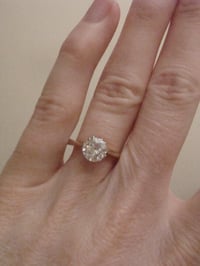 Image 7 of Edwardian 18ct yellow gold 1.35ct diamond solitaire engagement ring 