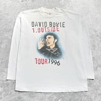 Image 1 of *Rare* David Bowie 1996 ‘Outside’ White Longsleeve Shirt