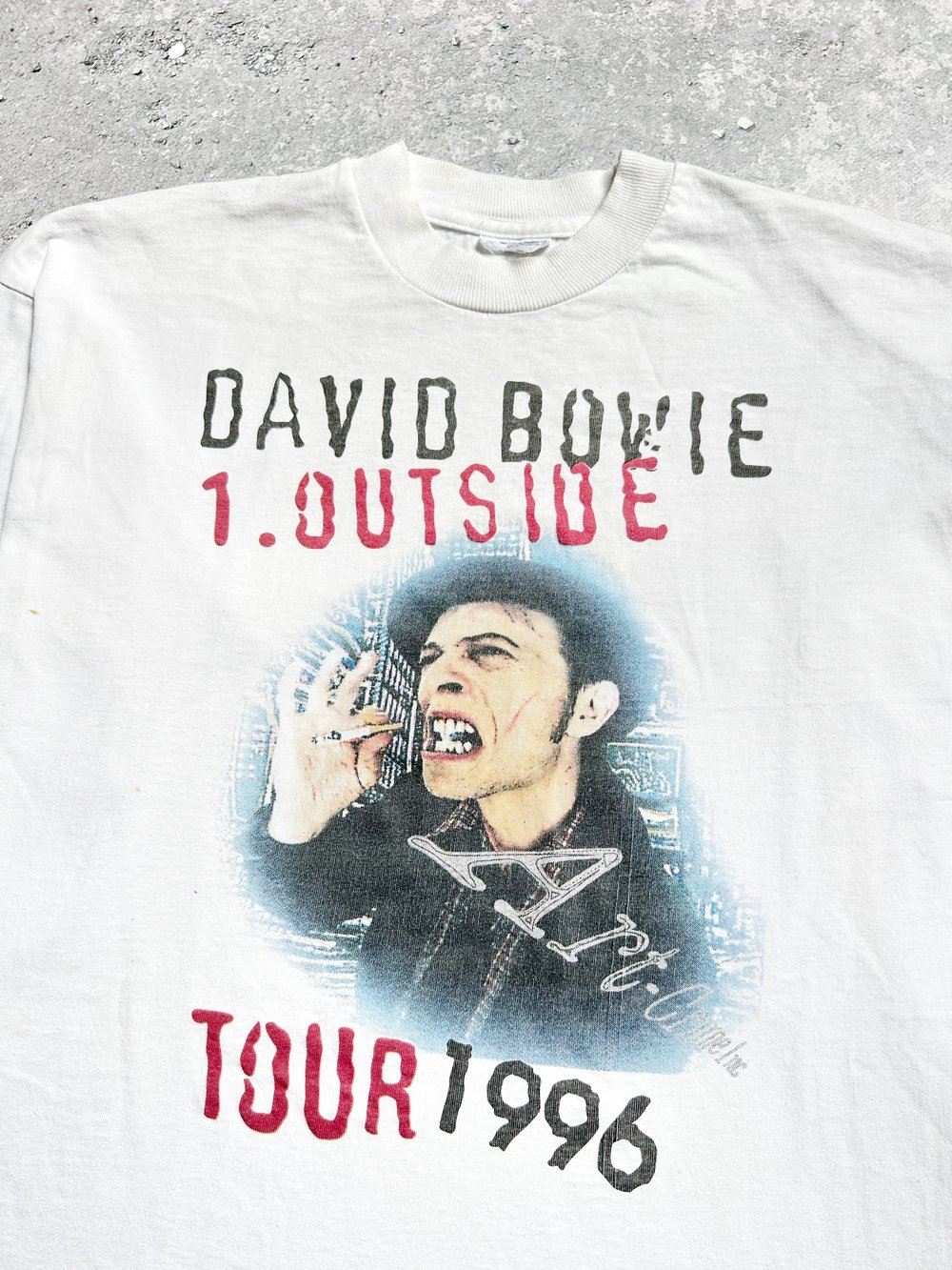 *Rare* David Bowie 1996 ‘Outside’ White Longsleeve Shirt