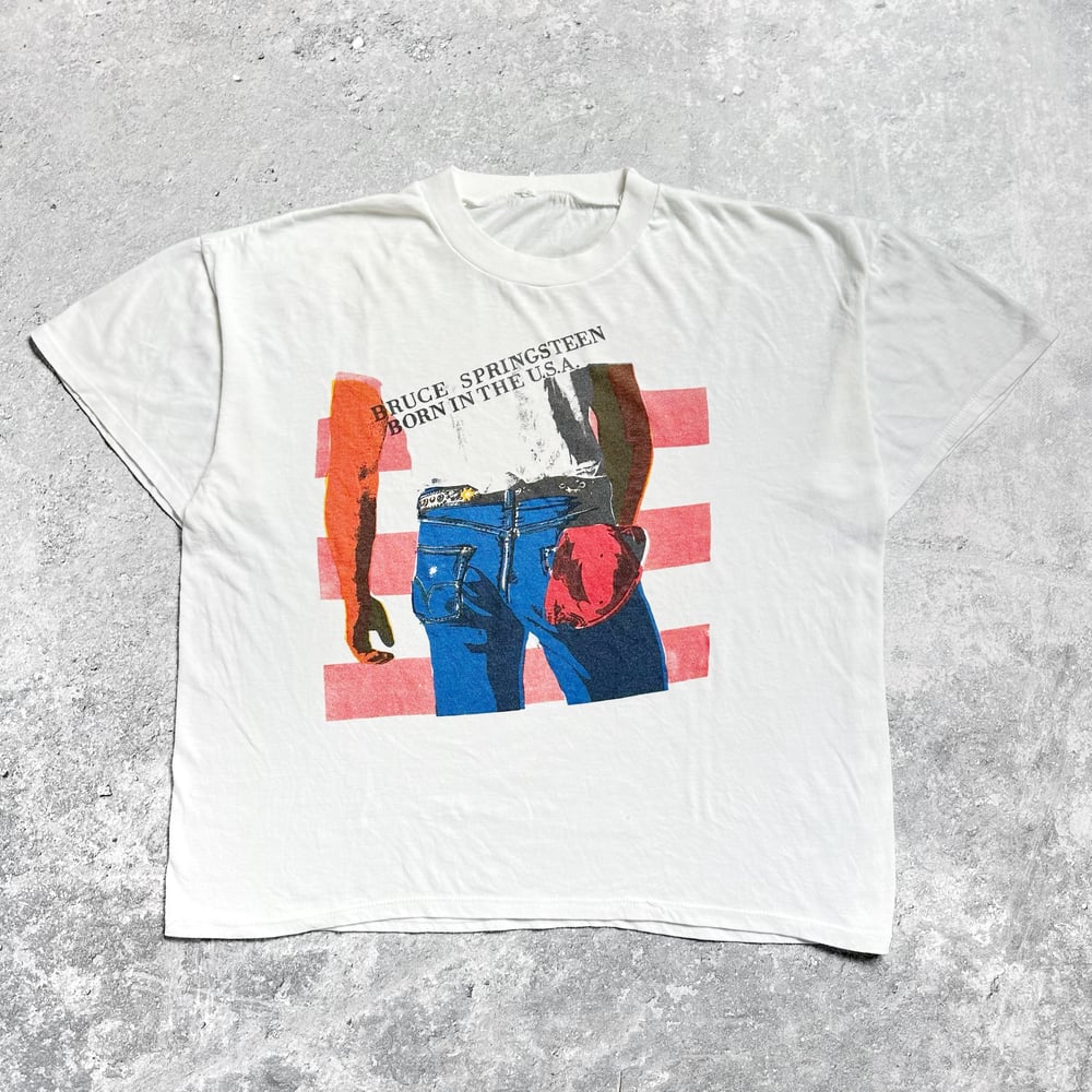 Bruce Springsteen 1980’s ‘Born In The U.S.A.’ White T-Shirt