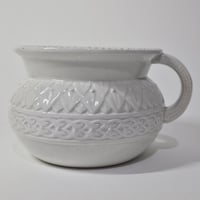Image 4 of Scarce Antique Victorian First Period  Belleek 'Gladstone' Chamberpot c.1877