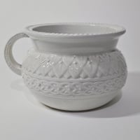 Image 7 of Scarce Antique Victorian First Period  Belleek 'Gladstone' Chamberpot c.1877