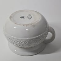 Image 9 of Scarce Antique Victorian First Period  Belleek 'Gladstone' Chamberpot c.1877