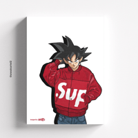 Image 1 of Canvas Dragon Ball Goku Hypebeast x Supreme (Limited Edition)