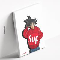 Image 2 of Canvas Dragon Ball Goku Hypebeast x Supreme (Limited Edition)