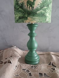 Image 2 of Lampe revisitée en vert forêt 