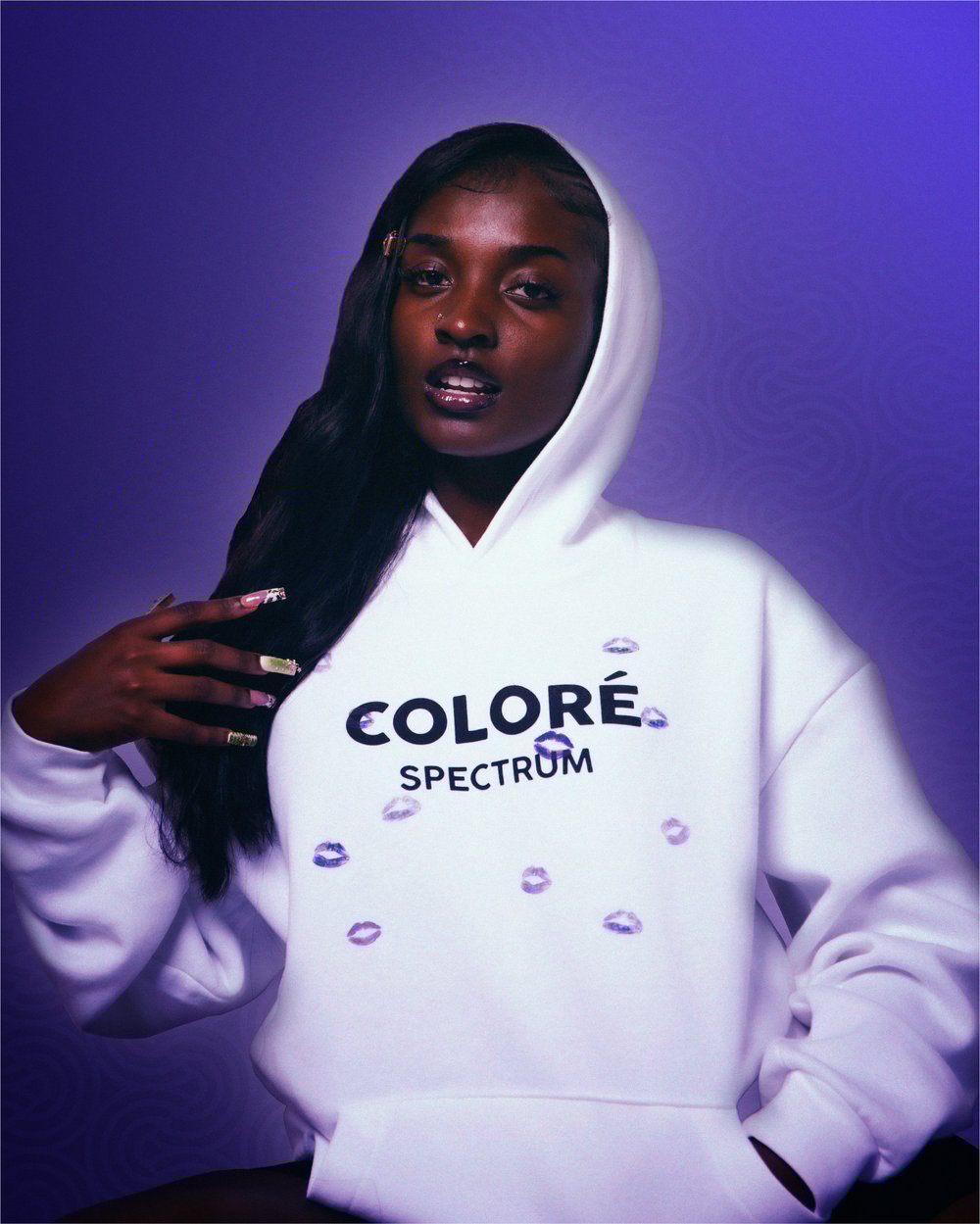 Image of Colore Purple Kiss Sweatshirt