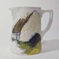 Image 4 of Unique Hand-Painted Carrigaline Irish Pottery 1/2 Pint Jug c.1950s/60s