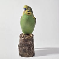 Image 2 of Vintage Royal Copenhagen Faience Budgie designed by Jeanne Grut