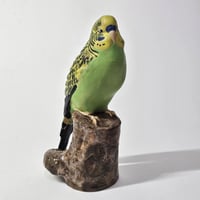 Image 1 of Vintage Royal Copenhagen Faience Budgie designed by Jeanne Grut