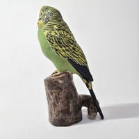 Image 3 of Vintage Royal Copenhagen Faience Budgie designed by Jeanne Grut